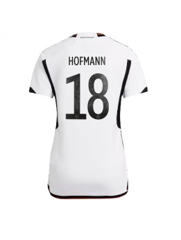 Ženski Nogometna dresi replika Nemčija Jonas Hofmann #18 Domači SP 2022 Kratek rokav